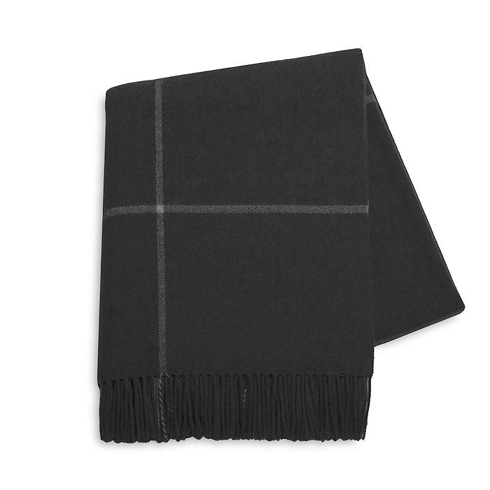 Shop Lands Downunder Charm Lambswool Cashmere Throw In Onyx