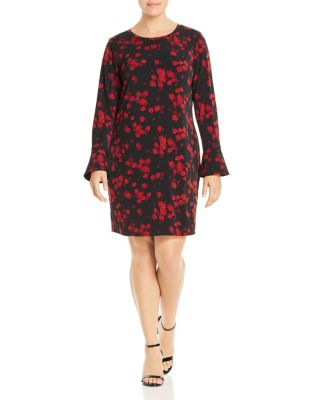 michael kors rose print dress