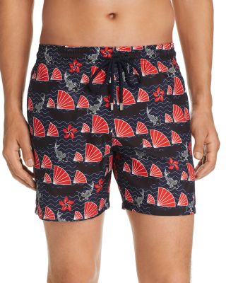 Vilebrequin - Boat & Koi-Print Swim Shorts