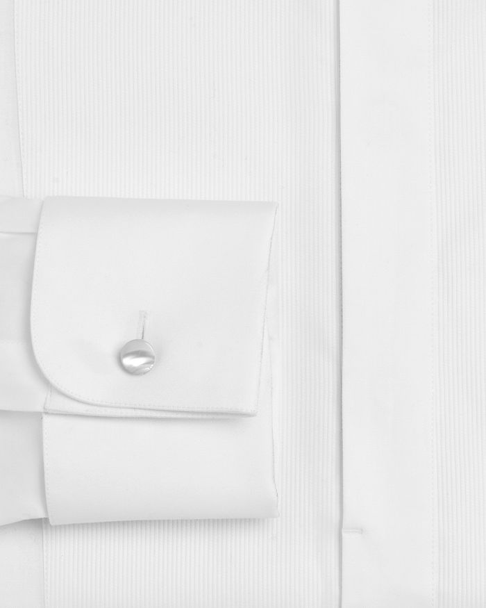 Shop Emporio Armani Bib-front Slim Fit Tuxedo Shirt In White