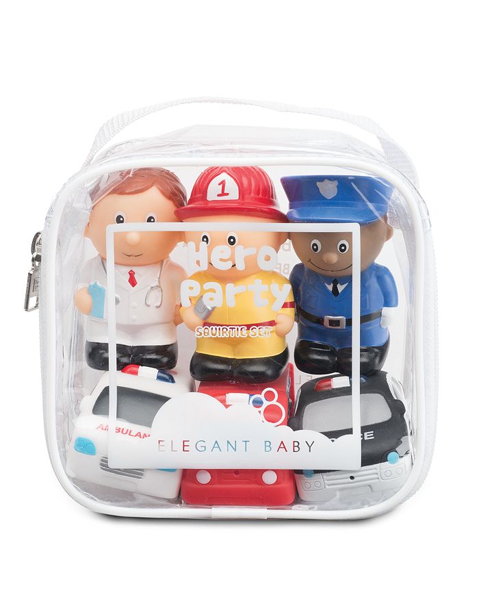 Elegant Baby Hero Party Squirties Bath Toys Ages 6 Months
