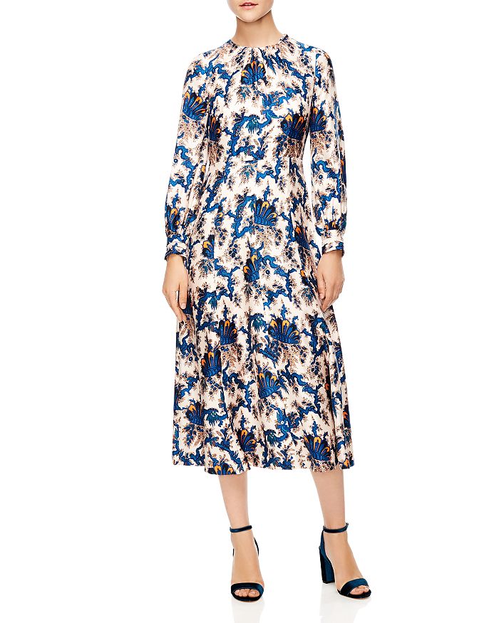 Sandro Carna Silk Midi Dress | Bloomingdale's