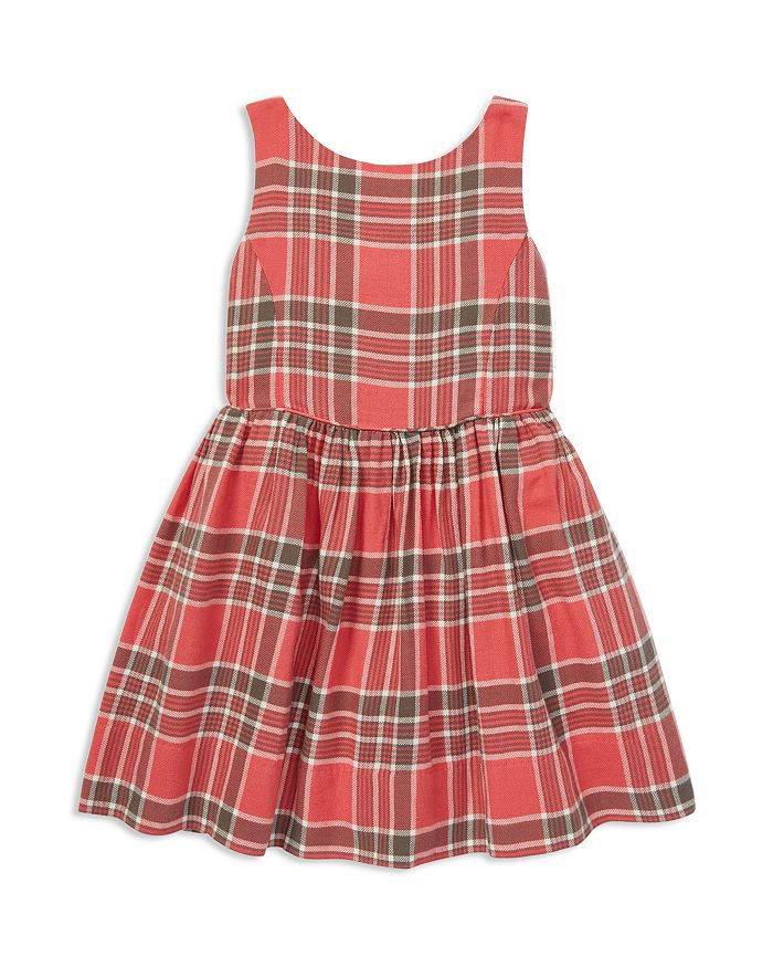 Ralph Lauren Girls' Plaid Cotton Dress - Little Kid | Bloomingdale's