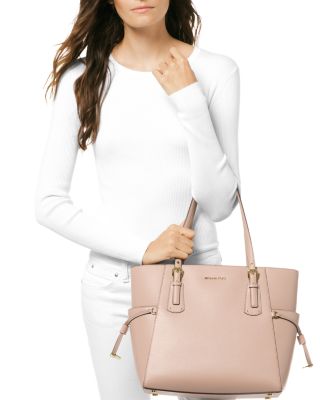 michael michael kors voyager medium leather tote