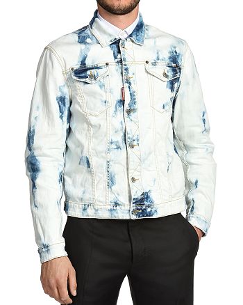 Dsquared2 Dane Bleached Tie Dye Jean Jacket Bloomingdale S This video is about how to bleach denim. dsquared2 dane bleached tie dye jean