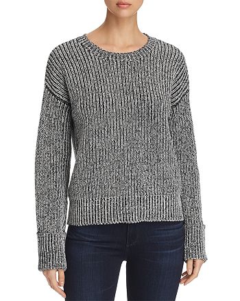 Kenneth Cole Marled Shaker-Stitch Sweater | Bloomingdale's