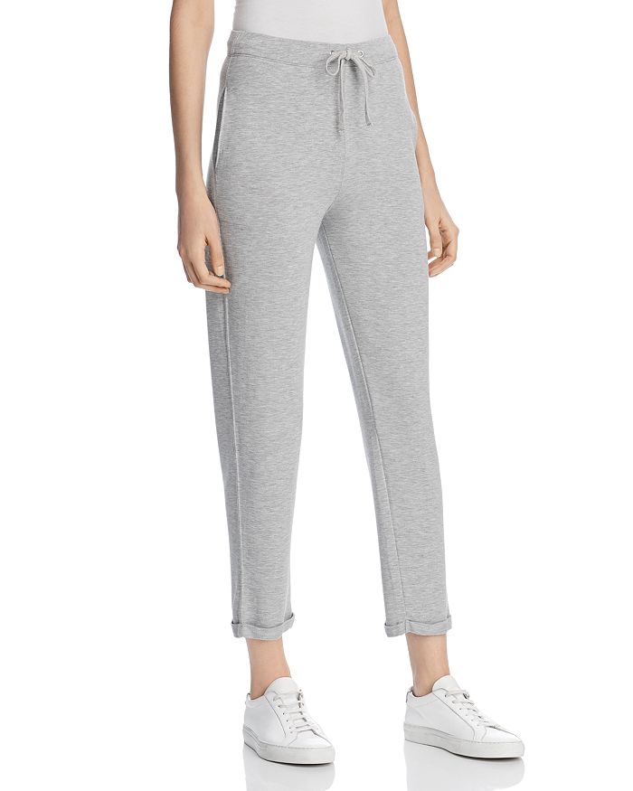 Majestic Cuffed Jogger Pants In Gray