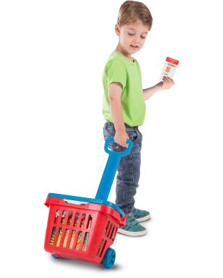 Fill & Roll Grocery Basket Play Set - Ages 3+