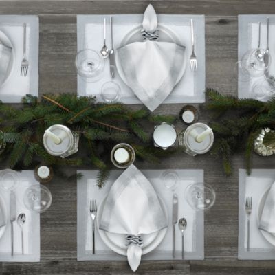 Metallic Brushstroke Placemats, Set of 4