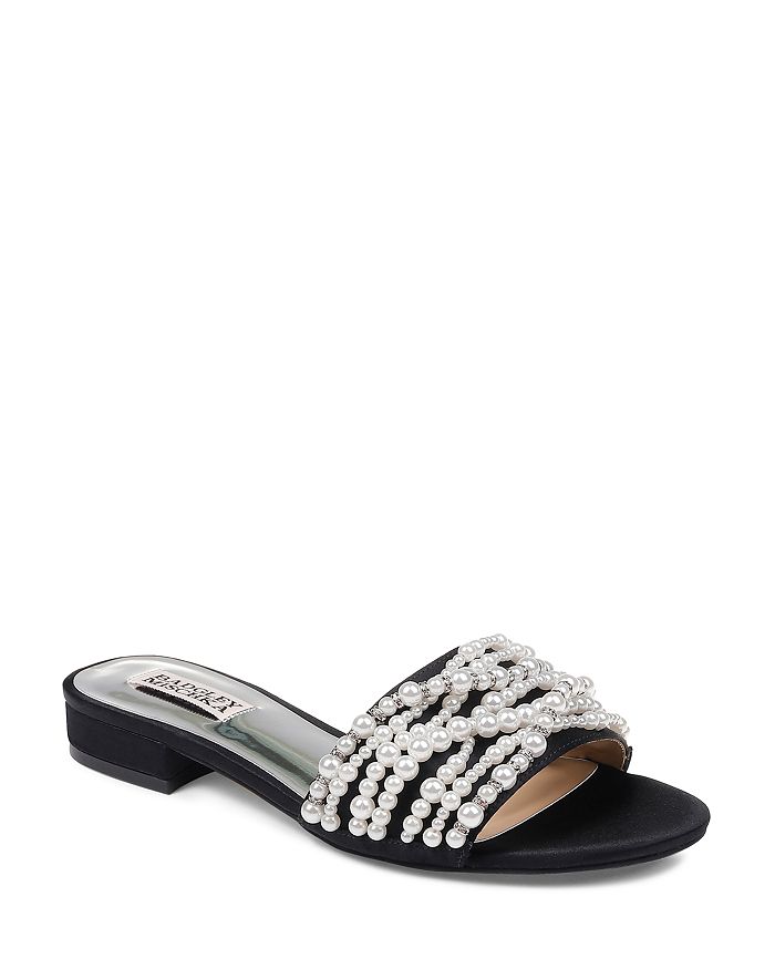 Badgley mischka pearl slides 2025