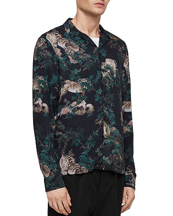 ALLSAINTS Thicket Slim Fit Button-Down Shirt | Bloomingdale's