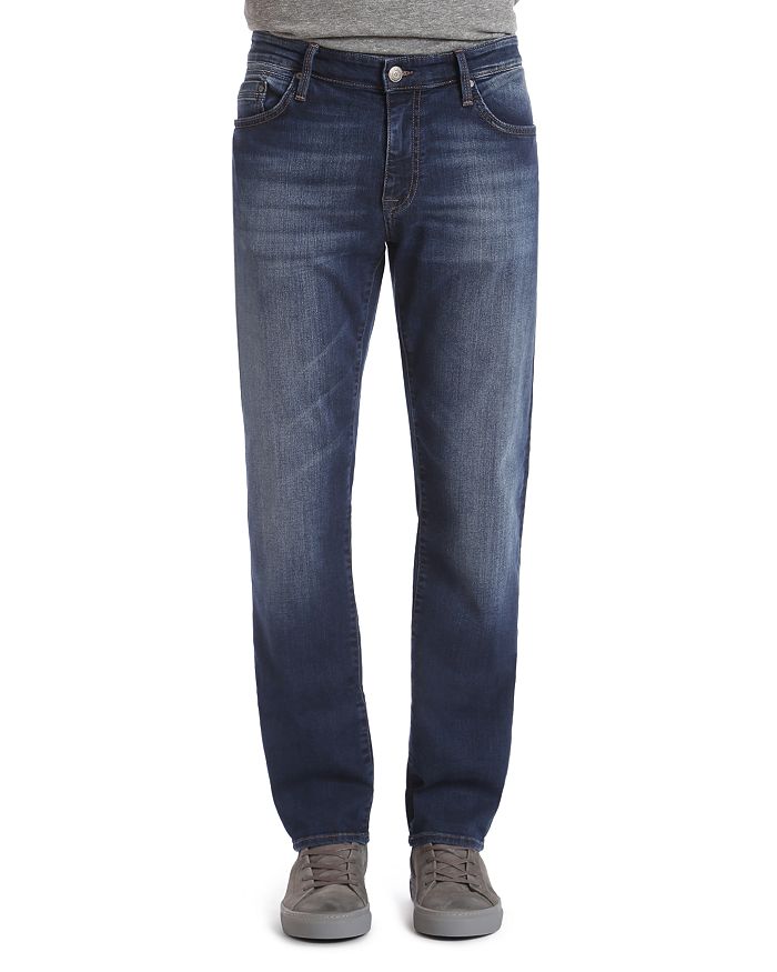 Mavi Zach Straight Fit Jeans In Dark Brushed Williamsburg