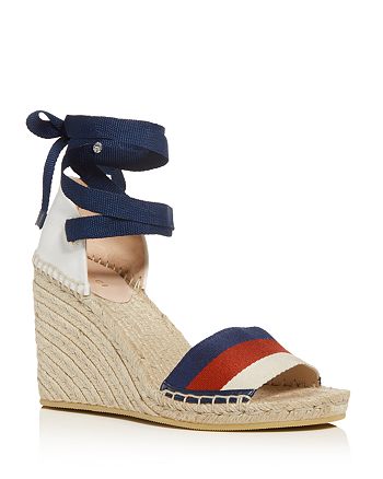Gucci Women's Ankle-Tie Platform Wedge Espadrille Sandals | Bloomingdale's