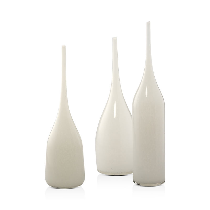 Jamie Young Set Of 3 Pixie Vases In White