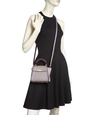 ZAC Zac Posen Eartha Iconic Mini Glitter Leather Crossbody | Bloomingdale's  Handbags