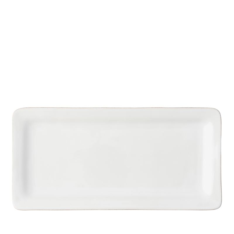 Juliska Puro Whitewash Rectangular Appetizer Platter In Whitewash