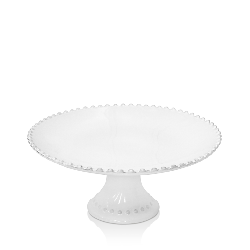Costa Nova White Pearl 11 Cake Stand In White