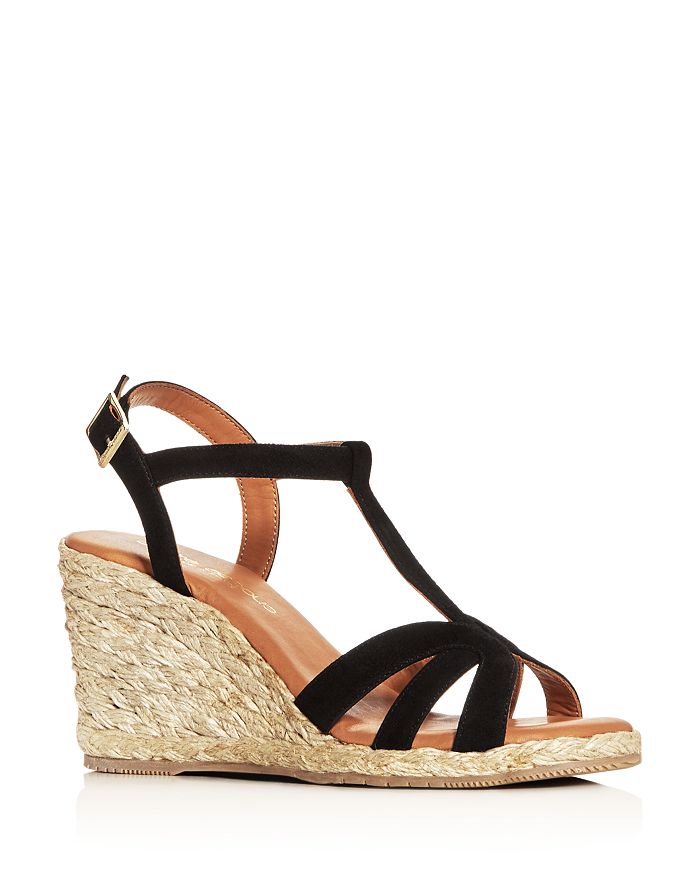Andre Assous Women s Madina T Strap Wedge Sandals Bloomingdale s