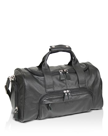 ROYCE New York - Lightweight Leather Travel Duffel Bag