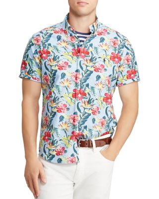 ralph lauren floral button down shirt