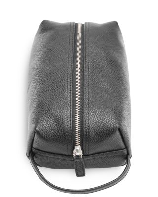 Leather Compact Toiletry Travel Bag