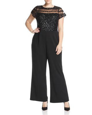 Adrianna papell sequined jumpsuit hotsell