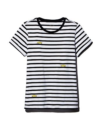 kate spade new york Tiny Taxi Striped Tee | Bloomingdale's