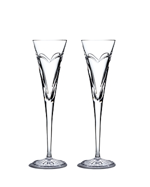 Waterford Wishes Love & Romance Toasting Flutes, Set of 2