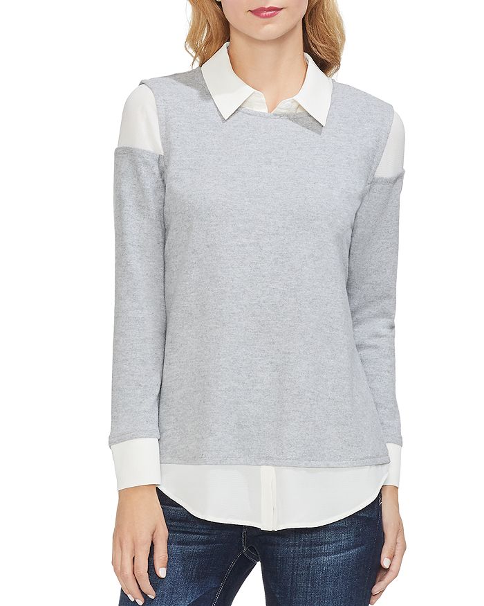 VINCE CAMUTO Layered Look Top | Bloomingdale's