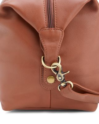 Leather Overnighter Duffel Bag 