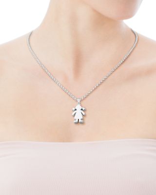 TOUS Sterling Silver Sweet Dolls Girl Pendant | Bloomingdale's