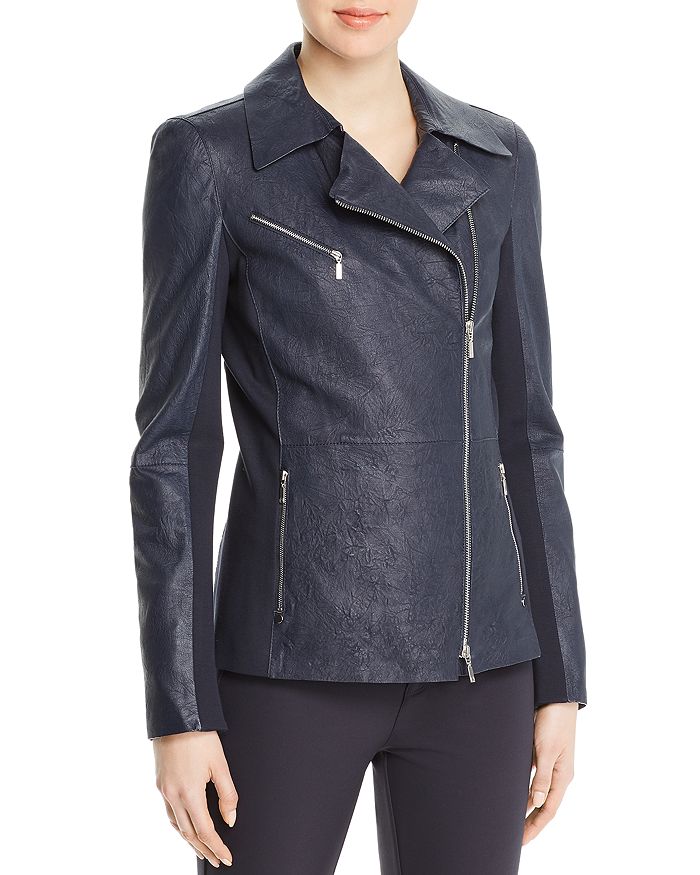 Lafayette 148 lambskin leather deals jacket