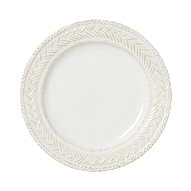 Juliska Le Panier Side/cocktail Plate - Whitewash In Whitewash