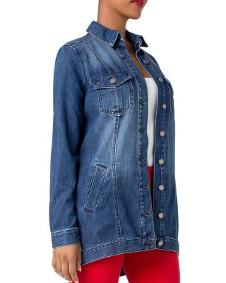 Liverpool Los Angeles Liverpool High-Low Denim Jacket Bloomingdale's