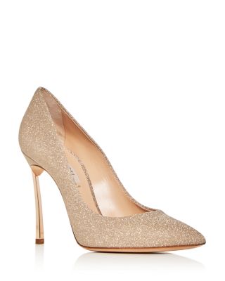 Casadei - Women's Glitter Pointed-Toe Pumps