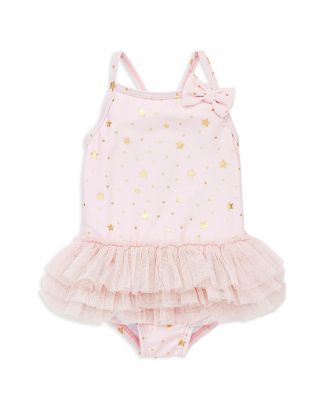 Little Me Girls' Glitzy Star Swimsuit - Baby | Bloomingdale's