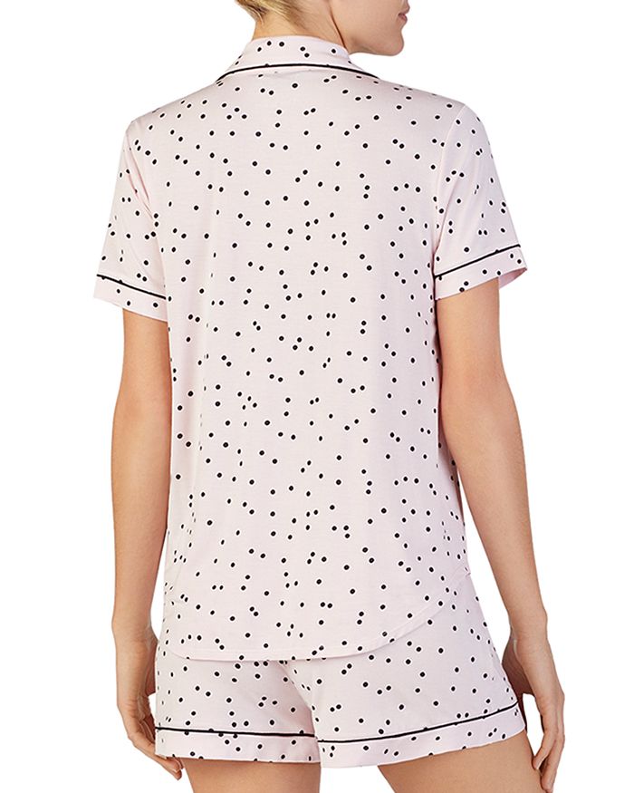 Shop Kate Spade New York Dotted Short Pajama Set In Pink Dot