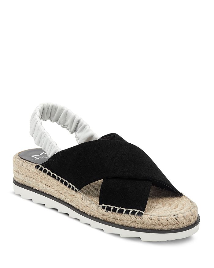 Marc Fisher Ltd Women s Pella Suede Espadrille Sandals In Silver Leather ModeSens
