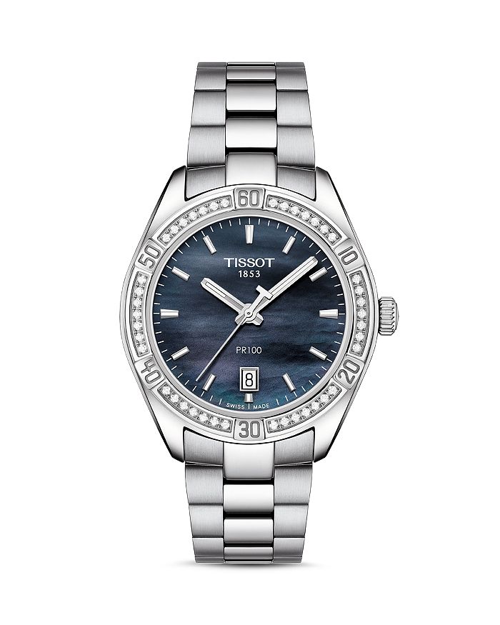 Tissot Pr 100 Lady Sport Chic Special Edition Watch, 36mm In Black/silver