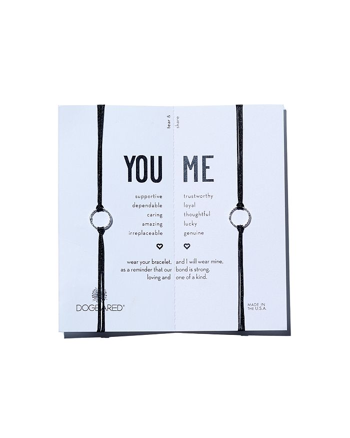 Dogeared you deals and me bracelet