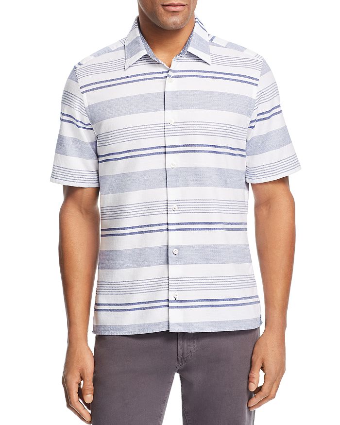 BOSS Lukka Multi Stripe Regular Fit Button-Down Shirt | Bloomingdale's
