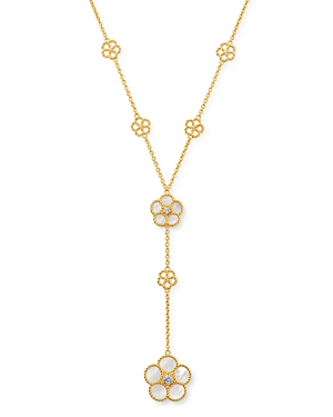 Roberto Coin 18K Yellow Gold Daisy Mother-of-Pearl & Diamond Y-Necklace, 16 - 100% Exclusive