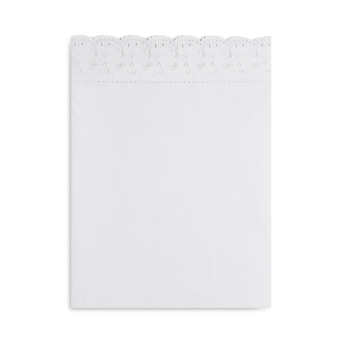 Anne De Solene Heritage Flat Sheet, Queen In White
