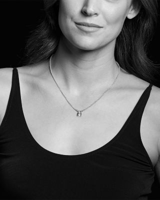 Sterling Silver & 18K Yellow Gold Beloved Lock Pendant Necklace, 18"