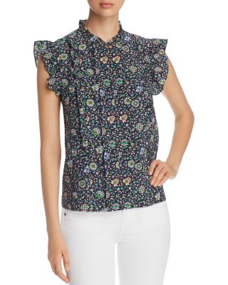 tory burch silk top