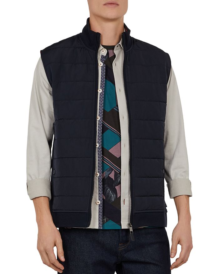 Ted Baker Flie Quilted Nylon & Jersey Gilet | Bloomingdale's