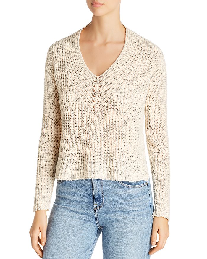 Eileen Fisher Petites V-Neck Sweater | Bloomingdale's