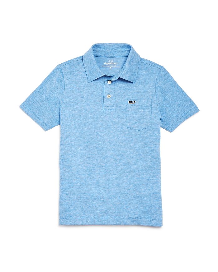 Vineyard Vines Kids' St. Jean Stripe Sankaty Performance Polo In Blue