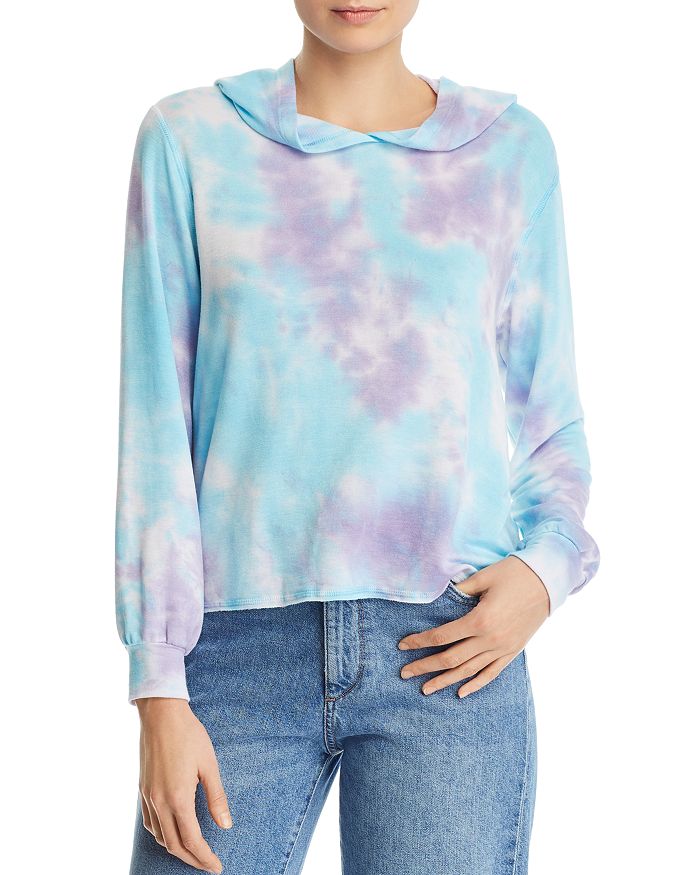 Aqua tie dye hoodie store