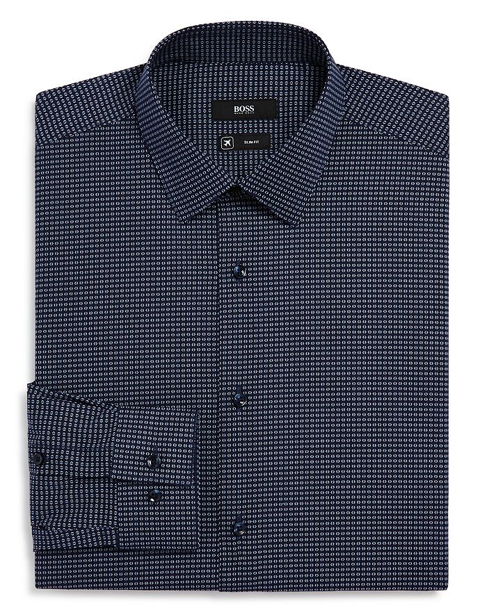 BOSS Geometric Slim Fit Dress Shirt | Bloomingdale's